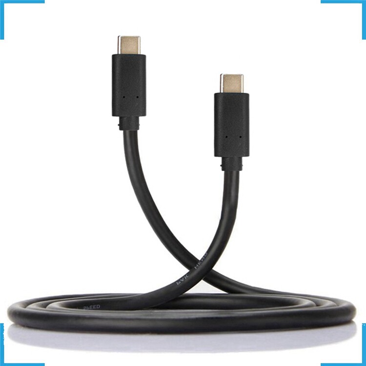 JS-019 双type-c数据线双头快充充电宝坚果R1乐视usb3.1公对公线