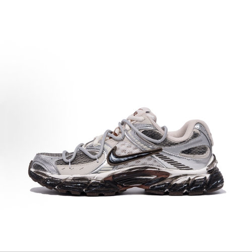 球鞋定制Nike V5 RNR 荒砾行者废土风复古做旧涂鸦工装情侣跑步鞋