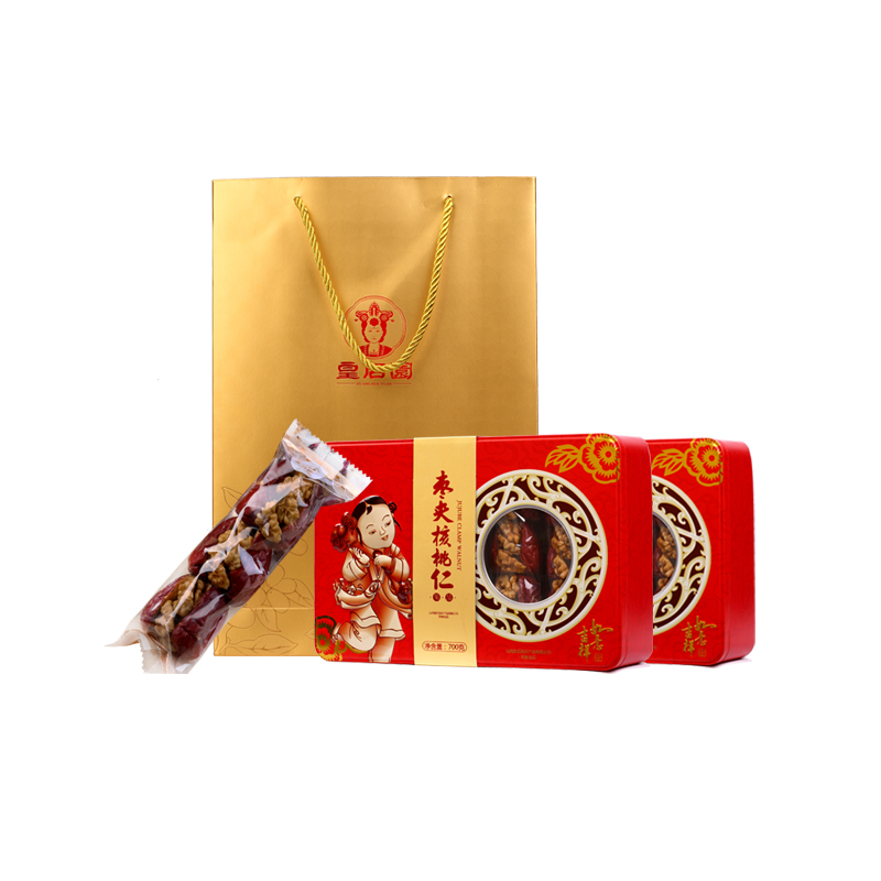 皇后园散装红枣夹核桃仁休闲零食夹心枣孕妇小孩可吃枣夹核礼盒