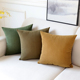灯芯绒纯色抱枕套不含芯客厅靠枕沙发方形腰枕轻奢床头靠垫套定制