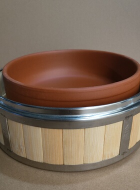 蒸笼竹制荷叶饭笼仔饭商用小笼包饺子蒸屉蒸饭圆形陶瓷碗家用套装