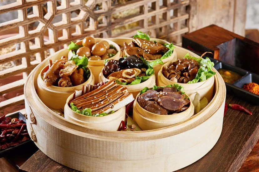 重庆火锅卤肉拼盘竹制迷你小号蒸笼万州羊肉格格891011cm蒸屉商用