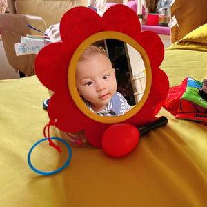 婴儿镜子蒙氏早教认知哈哈镜子