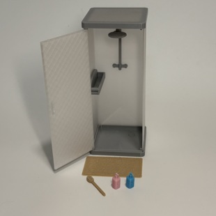 淋浴间浴室机娘figma12分仿真迷你微缩模型摆件场景拍摄道具1