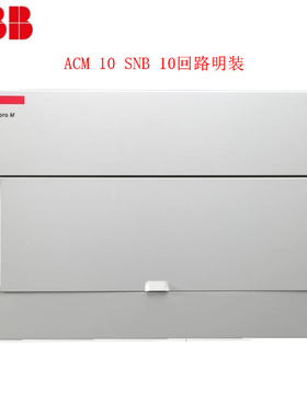 ABB强电箱/abb配电箱/10回路强电箱/ACM 10 SNB【金属明装空箱】