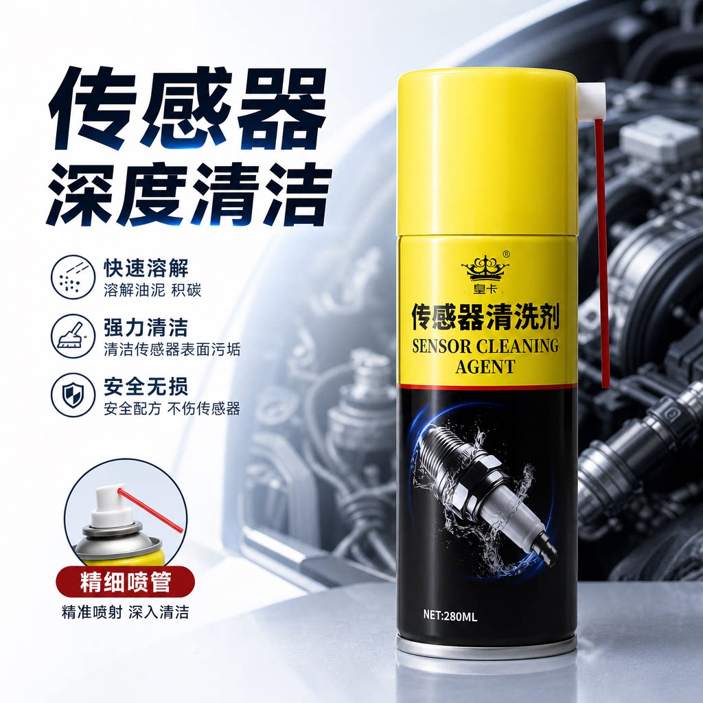 氧传感器清洗剂汽车快速溶解强力清洁安全发动机火花塞专用清洗液