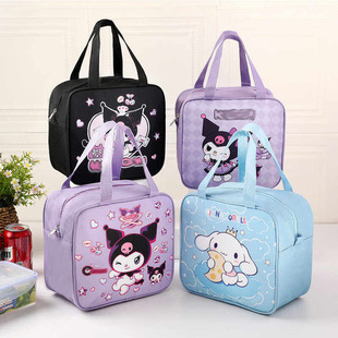 学生专用保温饭盒袋子手提包卡通儿童防水大容量便当午餐盒拎包