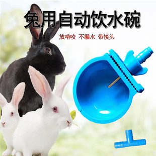 兔子养殖饮水专用设备兔笼水线饮水器防啃防咬喂水器水槽喝水碗
