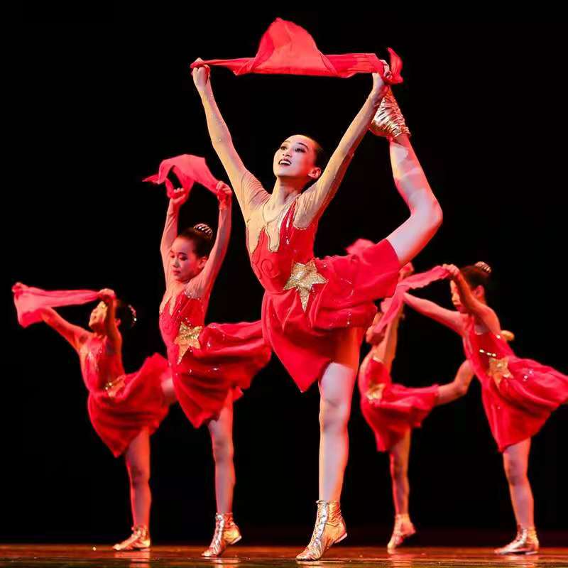 第十届小荷风采阳光下成长儿童红领巾舞蹈服中小学生合唱表演出服