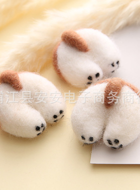 手工毛毡屁股胸针饰品
