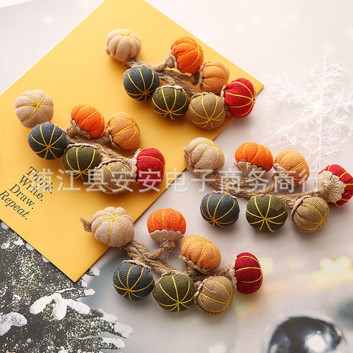 南瓜串衣服包装饰品配件材料