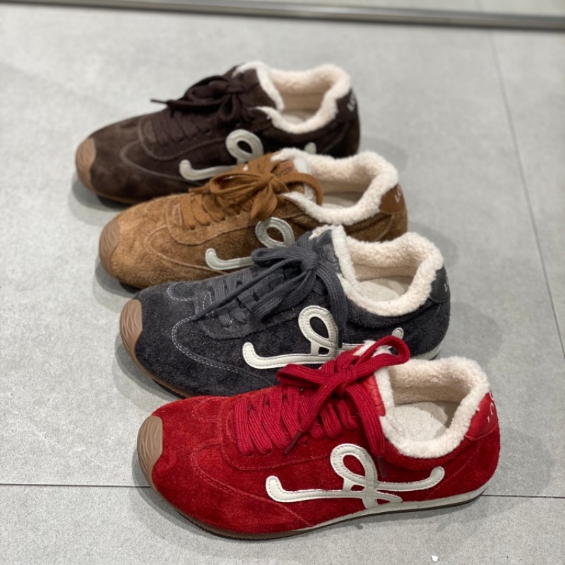 加绒保暖德训鞋女2025冬季新款冬季百搭休闲轻便阿甘鞋系带运动鞋