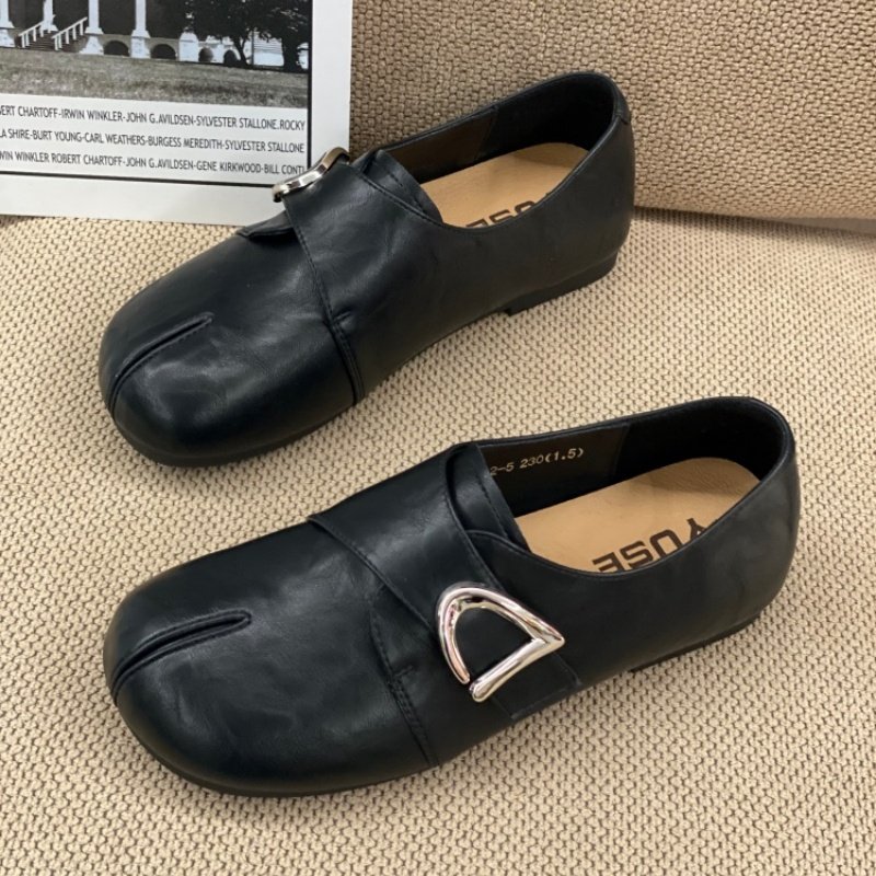 2026新款复古风魔术贴浅口圆头乐福鞋女黑色舒适一脚蹬休闲单鞋女,女鞋,勃肯鞋/软木鞋,淘宝优惠券,粉丝福利购,淘宝优惠卷