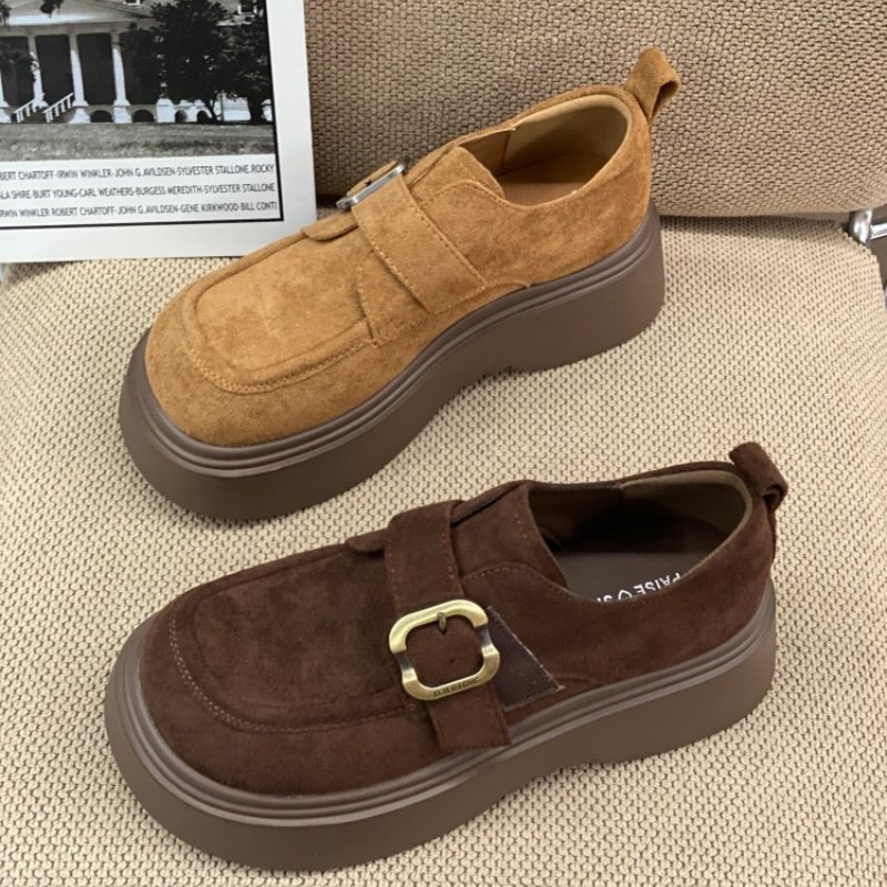 2026春季爆款学院风反绒皮勃肯鞋女厚底乐福鞋休闲舒适轻便单鞋女,女鞋,勃肯鞋/软木鞋,淘宝优惠券,粉丝福利购,淘宝优惠卷