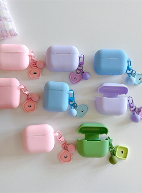 适用于华为FreeClip2耳机套软硅胶可爱T0027耳夹clip2保护壳freeclip2保护套紫色