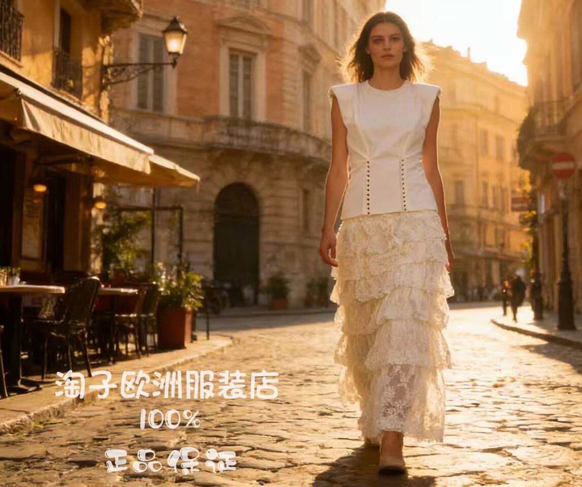 意大利品牌Philia loft正品垫肩上衣~motel正品半身裙2026春夏女