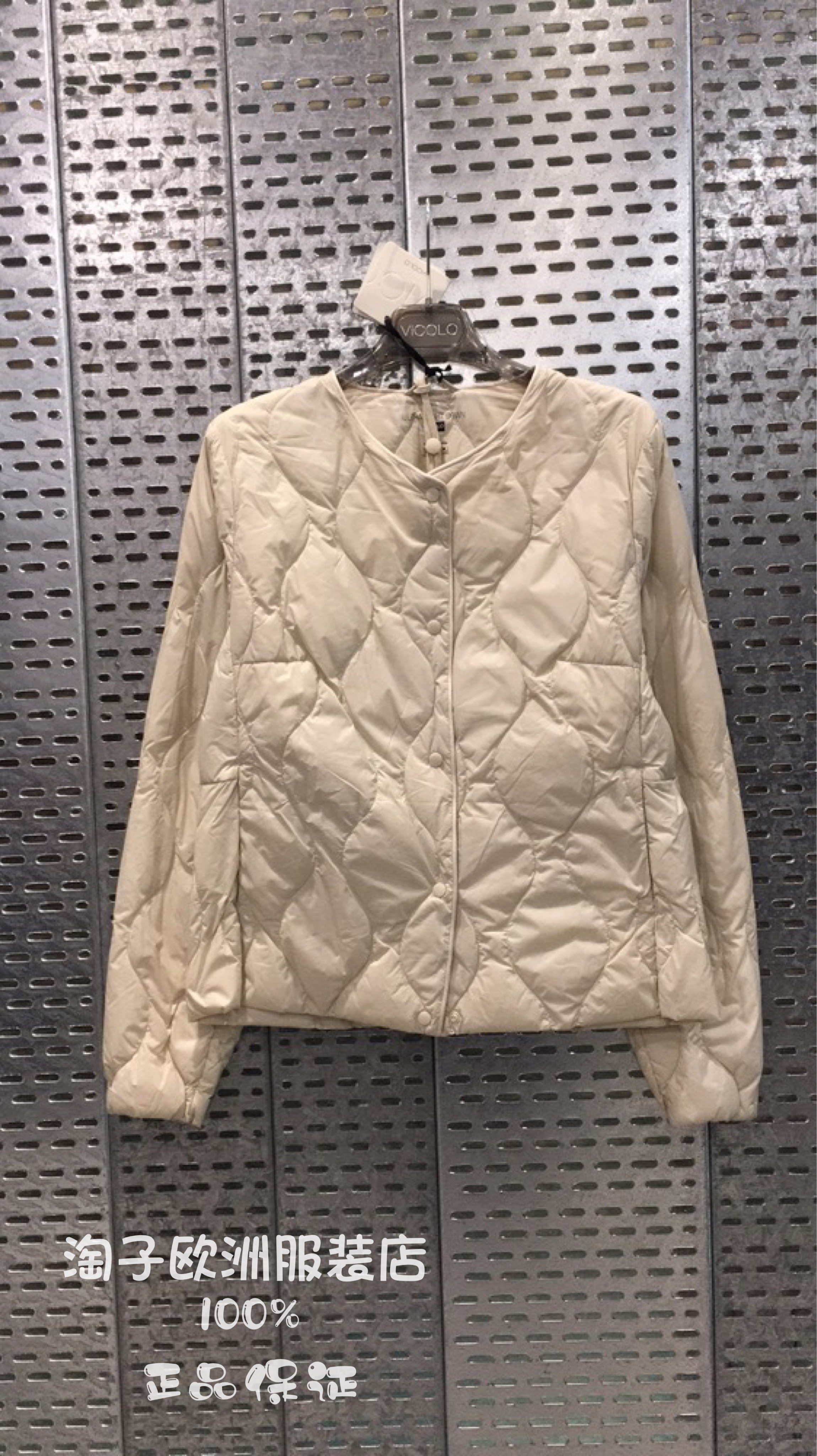 特价意大利品牌vicolo正品超轻鹅绒羽绒服内胆外套上衣秋冬女现货