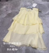 层层荷叶边下摆圆领无袖 特价 意大利品牌motel正品 上衣2025春夏现