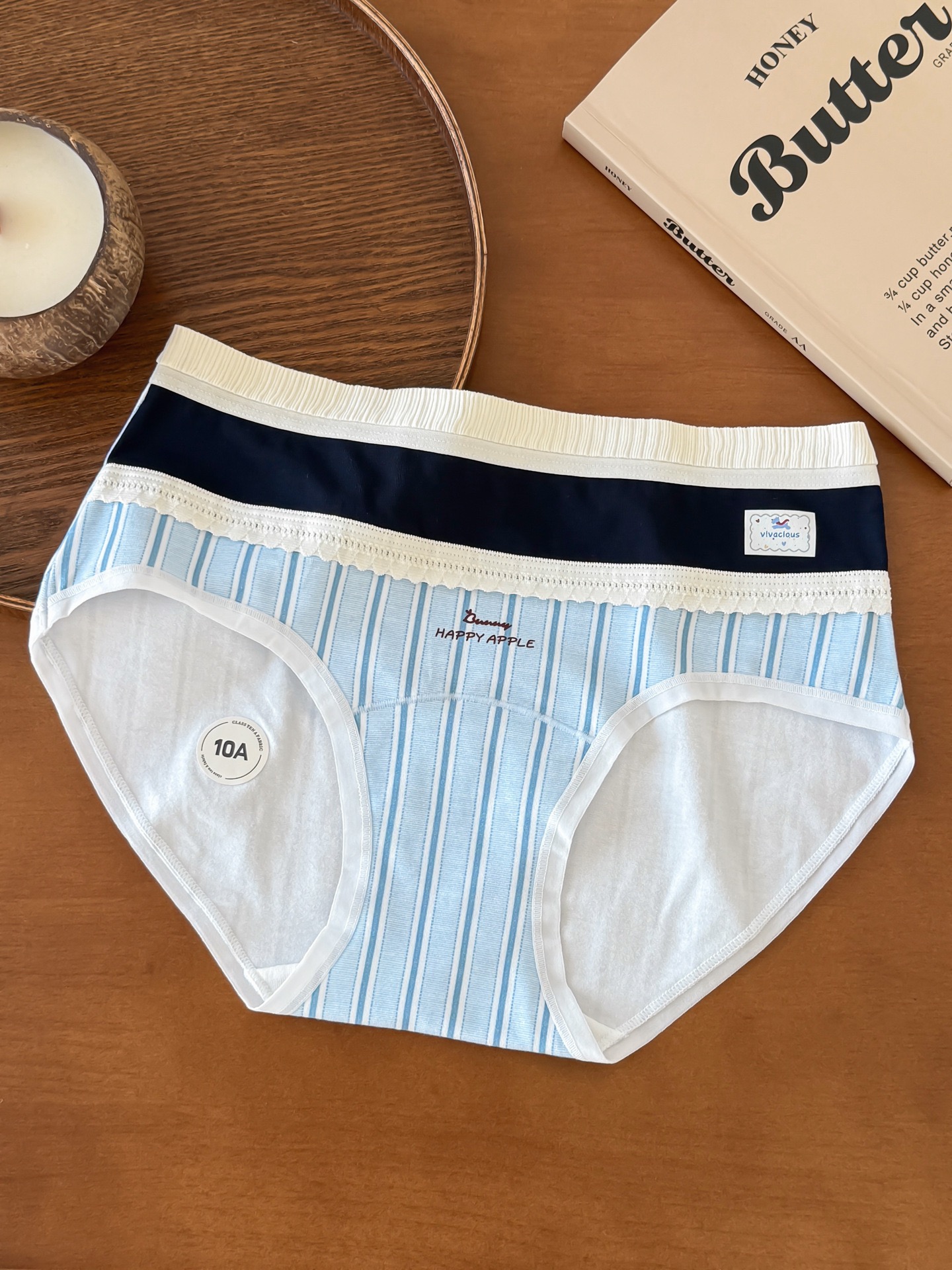 甜蜜派对少女A类棉双腰头内裤女透气纯棉加长裆全裤10A抑菌