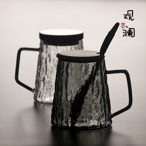 办公室玻璃杯大容量耐热喝水杯子