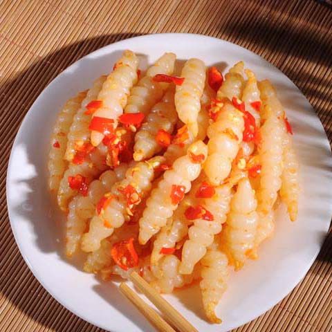 湖南桃江特产自制剁椒地人参地参地牯牛地螺玉珠下饭菜草石蚕150g