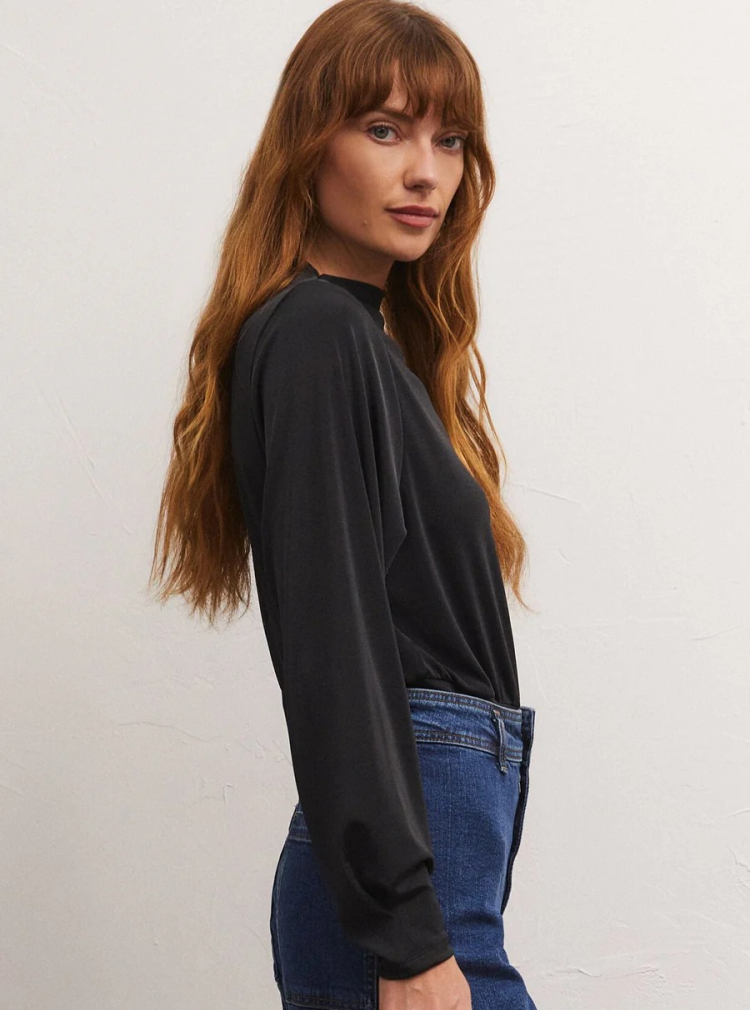 ZSupply美国ins红牌 透气光泽弹纱面料 企领剪裁感长袖jersey上衣