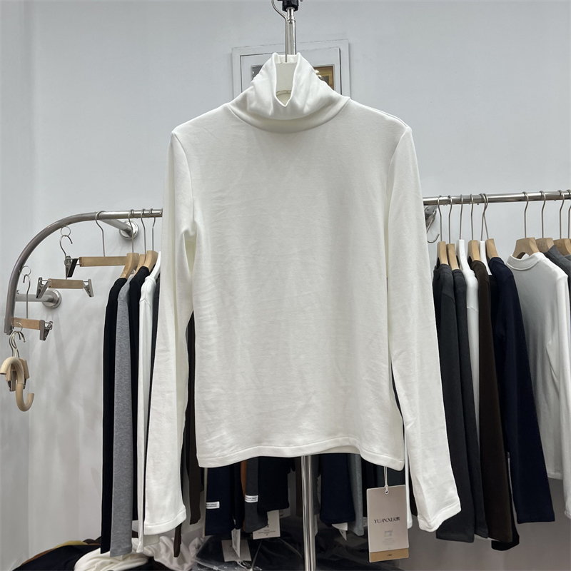 yuanxi元熙9033加绒加厚高领修身显瘦羊绒上衣打底衫女2025冬新款