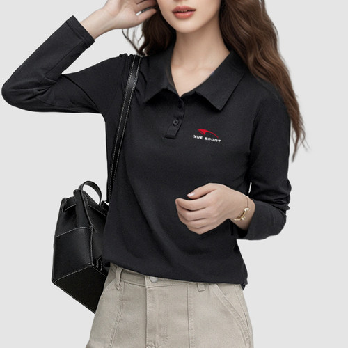 2026秋季少女薄款透气POLO衫短袖修身显瘦