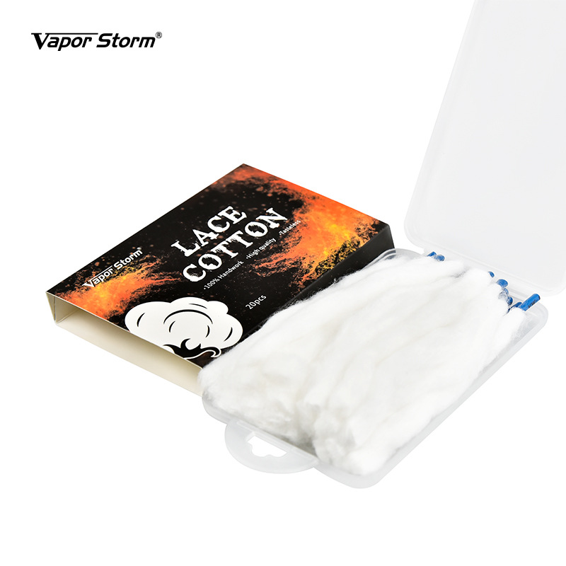 vapor storm风暴导油棉花diy雾化rda发热丝单头有机鞋带棉20条