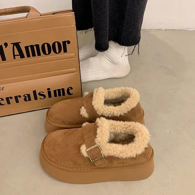 厚底雪地靴女款2025新款冬季女鞋加绒加厚毛毛保暖勃肯鞋棉鞋,女鞋,时尚雪地靴,淘宝优惠券,粉丝福利购,淘宝优惠卷