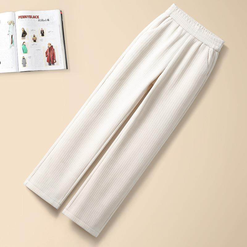 雪尼尔阔腿裤女秋冬款2024新款加绒加厚直筒裤高腰垂感灯芯绒裤子,女装/女士精品,休闲裤,淘宝优惠券,粉丝福利购,淘宝优惠卷