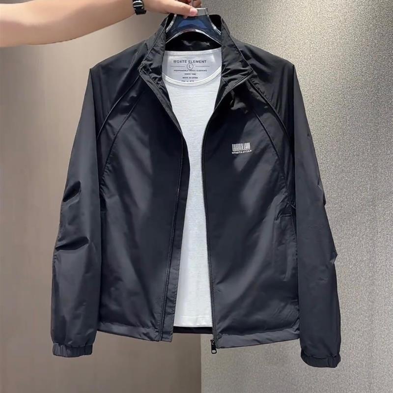男士外套新款2025爆款潮牌工装立领夹克痞帅男装春秋户外休闲上衣