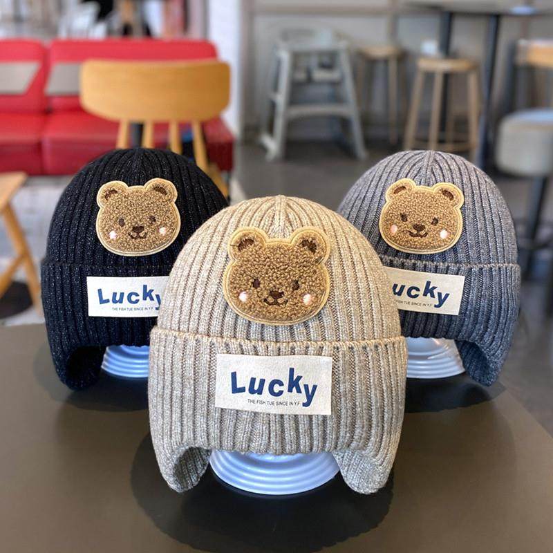 2024新款男童帽子秋冬针织毛线儿童宝宝帽冬季防风男孩护耳保暖冬,童装/婴儿装/亲子装,帽子,淘宝优惠券,粉丝福利购,淘宝优惠卷