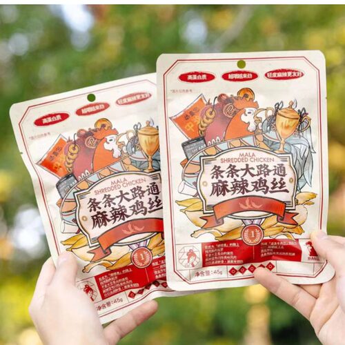 茶颜悦色麻辣鸡丝油炸制品