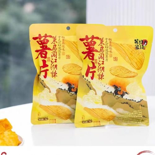 茶颜悦色薯片策马闯江湖辣零食