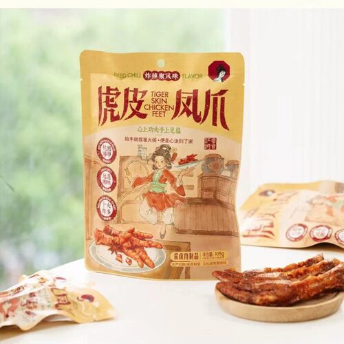 茶颜悦色虎皮鸡爪炸辣椒味即食