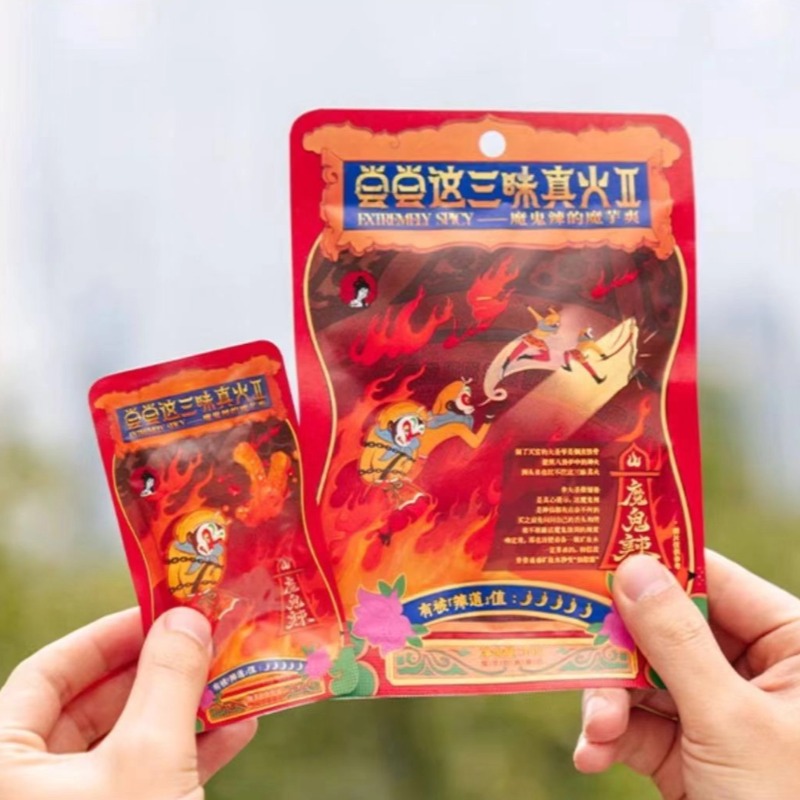 茶顏悅色魔鬼辣的魔芋爽素肉解饞