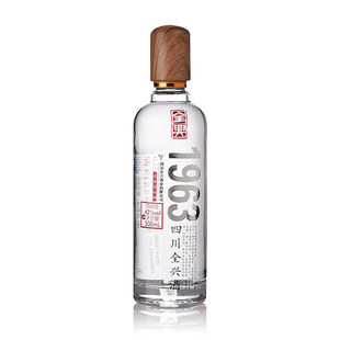 2016年全兴1963白酒52度浓香型高度玻璃瓶装 老酒