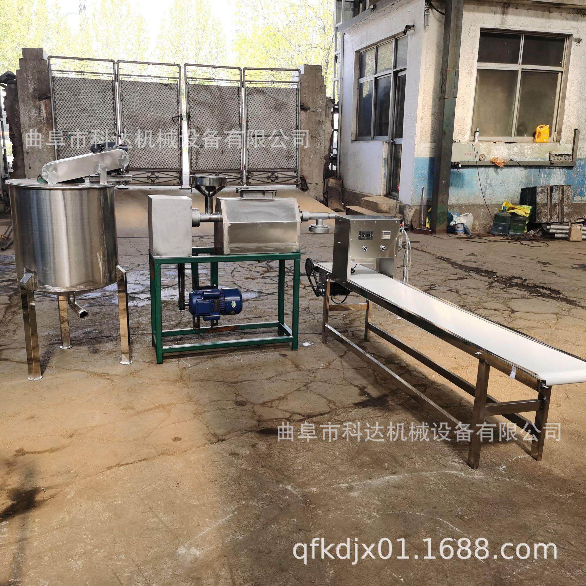 全封粉自动切断不锈钢条机6FT生产流水备线设 小型红薯闭粉条机图片