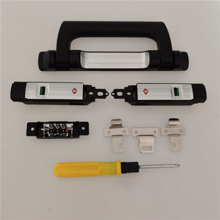 旅行箱边锁铝框替换锁钥匙密码 箱拉杆行李箱包维修配件 海关锁密码
