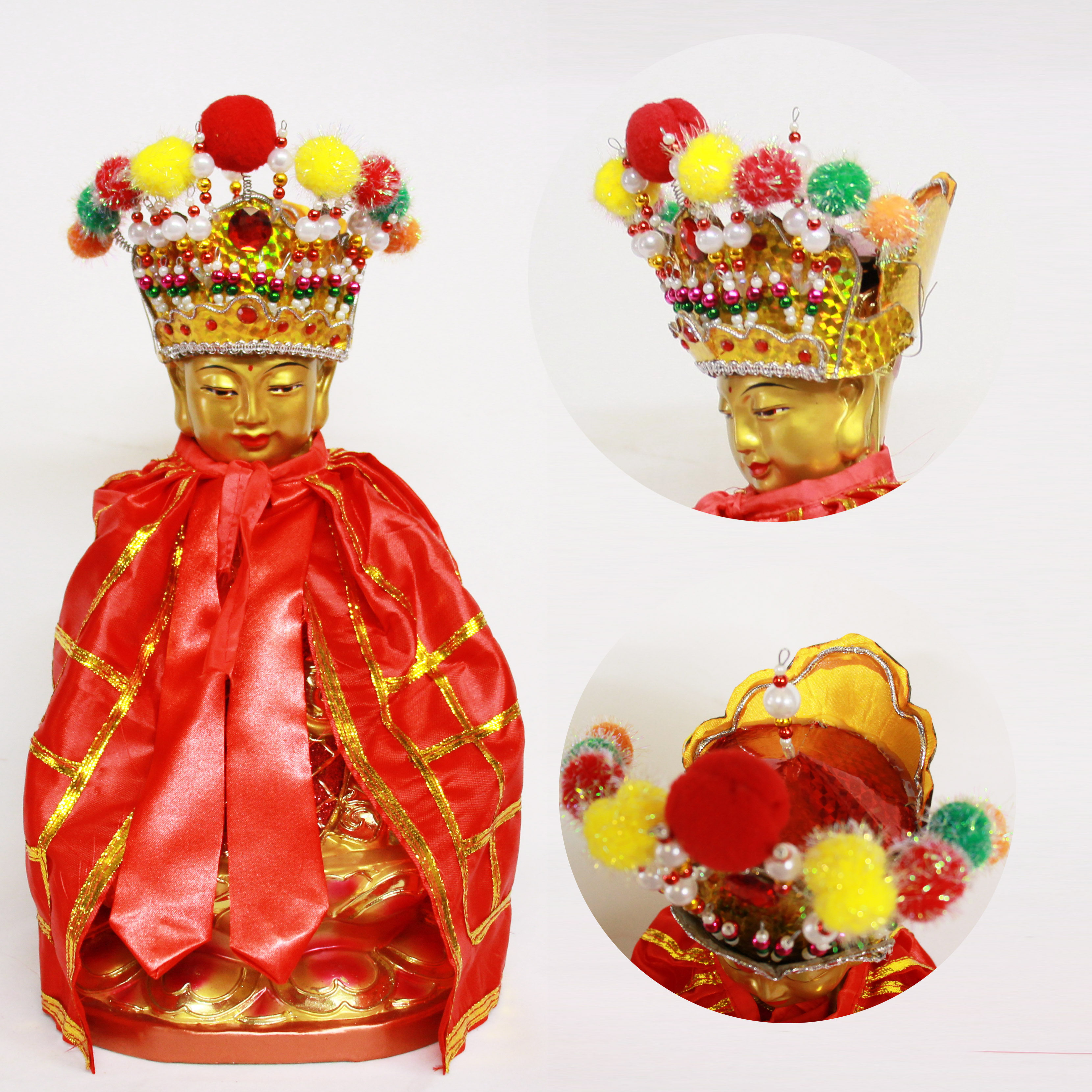 三坪祖师帽地藏王帽毗卢帽唐三藏帽佛帽佛祖帽