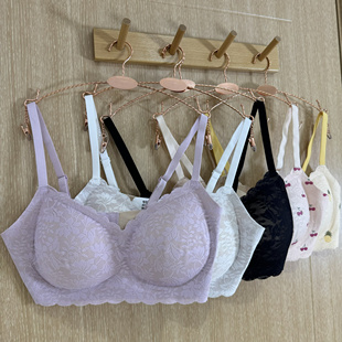 伊家小线条代工厂出法式无钢圈舒适蕾丝内衣