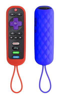 现货批发TCL RC280 RC282  Roku TV椭圆型遥控器套通用硅胶保护壳