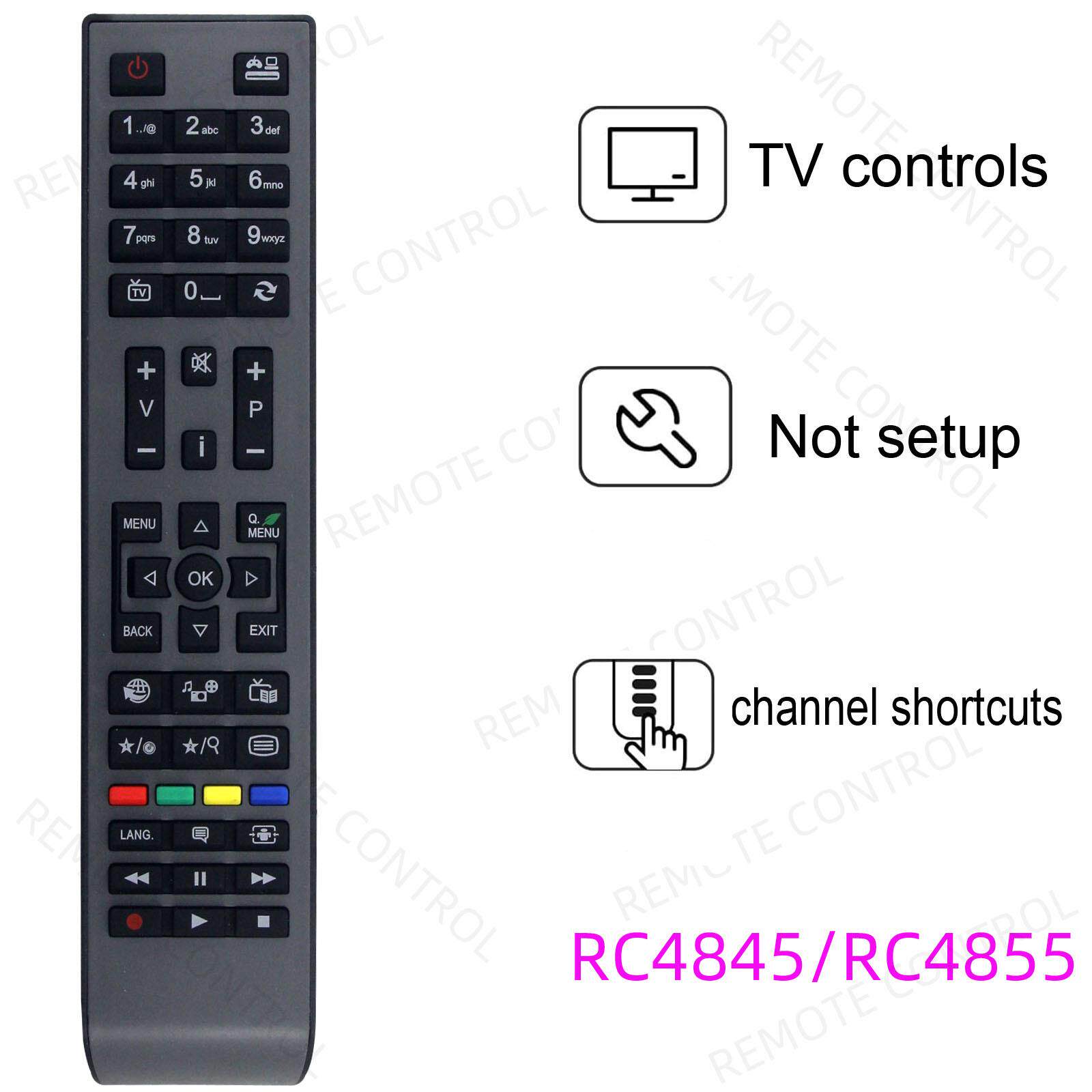 适用于JVC HITACHI 日立液晶电视机遥控器 RC4845 RC4855 RC4860