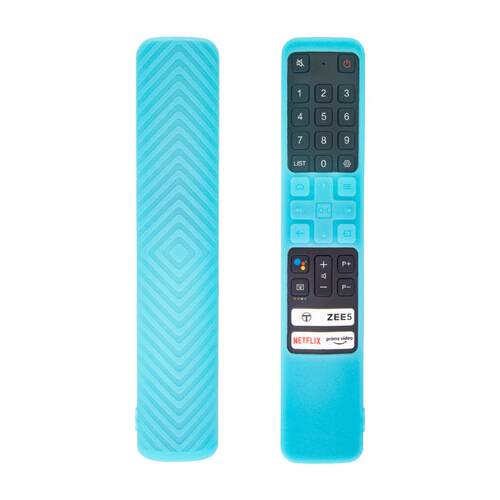 适用于TCL RC901V电视遥控器保护套回字纹路全包防摔硅胶发光皮罩