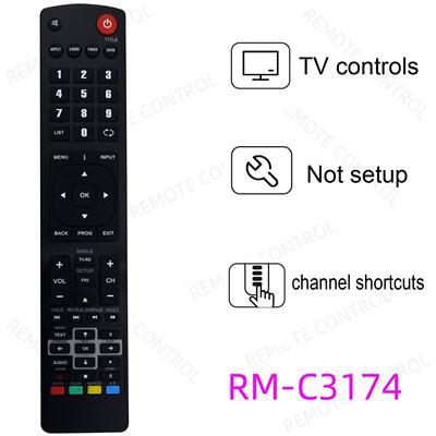 适用于JVC电视机遥控器 RM-C3174 C3175 LT-24C340 42C550 48C570
