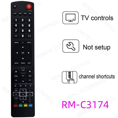 适用于JVC电视机遥控器 RM-C3174 C3175 LT-24C340 42C550 48C570
