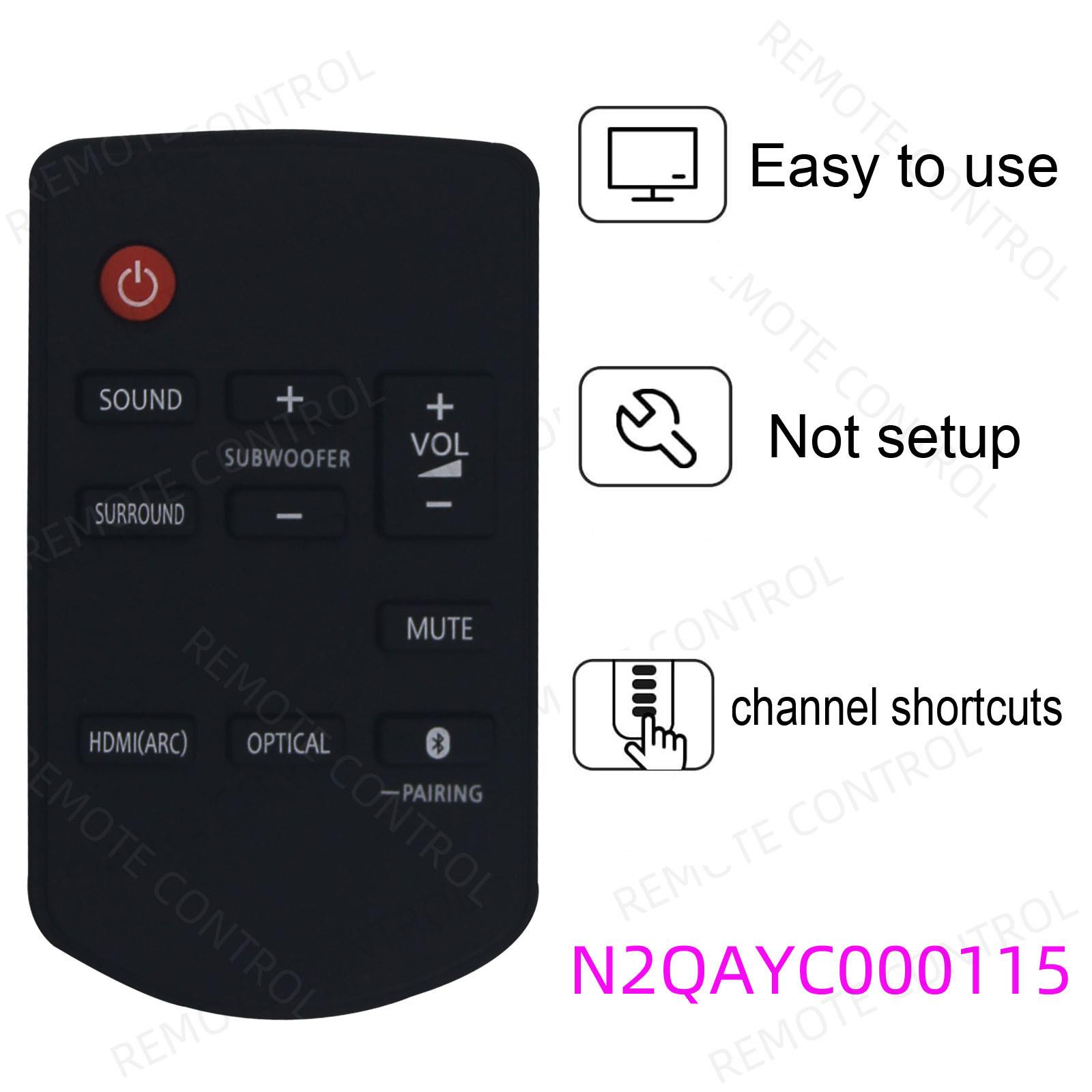 适用于松下剧场音响播放器遥控器 N2QAYC000103 N2QAYC000115 123