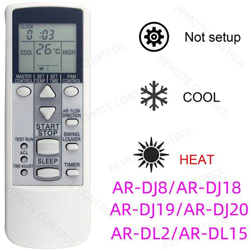 适用于富士通空调遥控器 AR-DJ8 DJ20 DJ18 DJ19 PV423 DL2 DL15