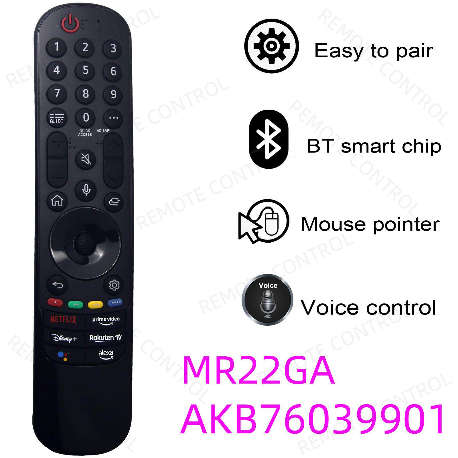 适用于LG电视机语音遥控器MR22GA AKB76039901 9905 9902 9904